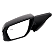 2018 GMC Terrain - Driver Side Mirror, Power Adjust, Heated, Paintable, Manual Folding, In-housing Signal Light, With Blind Spot Glass, With Memory, No Puddle Light, No Auto-Dimming