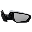2018-2022 GMC Terrain - Passenger Side Mirror, Power, Manual Folding, Heated, Chrome, In-housing Signal Light, With memory, No Puddle Light, No Auto-Dimming, With Blind Spot Glass