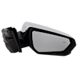 2018-2022 GMC Terrain - Passenger Side Mirror, Power, Manual Folding, Heated, Chrome, In-housing Signal Light, With memory, No Puddle Light, No Auto-Dimming, With Blind Spot Glass