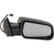 Passenger Side Mirror, Power Adjust, Heated, Manual Folding, Paintable, No Signal Light, No Memory, No Puddle Light, No Auto-Dim, With Blind Spot Detection in Glass