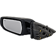 Driver Side Mirror, Power Adjust, Manual Folding, Heated, Paintable, In-Housing Signal Light, With Memory, No Puddle Light, No Auto-Dimming, With Blind Spot Detection in Glass
