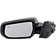 Driver Side Mirror, Power Adjust, Manual Folding, Heated, Paintable, In-Housing Signal Light, With Memory, No Puddle Light, No Auto-Dimming, With Blind Spot Detection in Glass