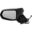 Driver Side Mirror, Power Adjust, Manual Folding, Heated, Paintable, In-Housing Signal Light, With Memory, No Puddle Light, No Auto-Dimming, With Blind Spot Detection in Glass