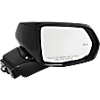 Passenger Side Mirror, Power Adjust, Manual Folding, Heated, Paintable, In-Housing Signal Light, With Memory, No Puddle Light, No Auto-Dimming, With Blind Spot Detection in Glass