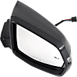 Passenger Side Mirror, Power Adjust, Manual Folding, Heated, Paintable, In-Housing Signal Light, With Memory, No Puddle Light, No Auto-Dimming, With Blind Spot Detection in Glass