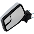 Driver Side Mirror, Power Adjust, Heated, Power Folding, Chrome, In-housing Signal Light, With Memory, With Puddle Light, No Auto-Dim, No Blind Spot Feature