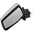 Driver Side Mirror, Power Adjust, Manual Folding, Heated, Chrome, No Signal Light, No Memory, No Puddle Light, No Auto-Dimming, No Blind Spot Feature
