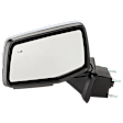 Driver Side Mirror, Power Adjust, Heated, Power Folding, Chrome, In-housing Signal Light, w/ Memory, w/ Puddle Light, No Auto-Dimming, w/ BSD in Glass