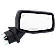 Passenger Side Mirror, Power Adjust, Heated, Power Folding, Paintable, In-housing Signal Light, With Memory, With Puddle Light, No Auto-Dimming, With BSD in Glass, with Temperature Sensor