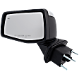 Driver Side Mirror, Power Adjust, Heated, Manual Folding, Chrome, In-housing Signal Light, No Memory, No Puddle Light, No Auto-Dim, With Blind Spot Detection in Glass