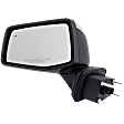 Driver Side Mirror, Power Adjust, Heated, Manual Folding, Chrome, In-housing Signal Light, No Memory, No Puddle Light, No Auto-Dim, With Blind Spot Detection in Glass