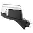 2022 GMC Sierra 1500 - Passenger Side Mirror, Power Adjust, Heated, Chrome, Power Folding, In-housing Signal Light, With Blind Spot Detection in Glass, With Memory, With Puddle Light, No Auto-Dimming
