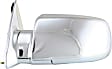 Driver Side Mirror, Manual Adjust, Manual Folding, Non-Heated, Chrome, No Signal Light, No Memory, No Puddle Light, No Auto-Dimming, No Blind Spot Feature