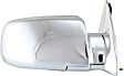 Passenger Side Mirror, Manual Adjust, Manual Folding, Non-Heated, Chrome, No Signal Light, No Memory, No Puddle Light, No Auto-Dimming, No Blind Spot Feature
