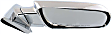 Passenger Side Mirror, Manual Adjust, Manual Folding, Non-Heated, Chrome, No Signal Light, No Memory, No Puddle Light, No Auto-Dimming, No Blind Spot Feature