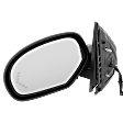 Driver Side Mirror, Power Adjust, Heated, Power Folding, Chrome, In-glass Signal Light, No Blind Spot Feature, For Models with Off Road Package and without Shadow Line