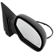 Passenger Side Mirror, Power Adjust, Heated, Power Folding, Textured Black, In-glass Signal Light, With Memory, With Puddle Light, With Auto-Dim, No Blind Spot Feature