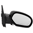 Passenger Side Mirror, Power Adjust, Heated, Power Folding, Textured Black, In-glass Signal Light, With Memory, With Puddle Light, With Auto-Dim, No Blind Spot Feature