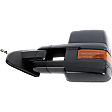 Driver Side Towing Mirror, Power Adjust, Heated, Power Folding, Textured Black, In-glass Signal Light, With Memory, No Puddle Light, No Auto-Dim, No Blind Spot Feature
