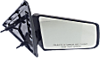Passenger Side Mirror, Manual Adjust, Manual Folding, Non-Heated, Textured Black, No Signal Light, No Memory, No Puddle Light, No Auto-Dimming, No Blind Spot Feature