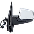 Driver Side Mirror, Power Adjust, Heated, Manual Folding, Chrome, No Signal Light, No Memory, No Puddle Light, No Auto-Dim, No Blind Spot Feature