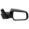 Passenger Side Mirror, Power Adjust, Heated, Manual Folding, Paintable, In-housing Signal Light, No Memory, No Puddle Light, No Auto-Dim, With Blind Spot Light in Glass