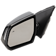 Driver Side Mirror, Power Adjust, Heated, Manual Folding, Paintable, No Signal Light, With Memory, No Puddle Light, No Auto-Dim, With Blind Spot Detection in Glass