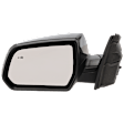 Driver Side Mirror, Power Adjust, Heated, Manual Folding, Paintable, No Signal Light, With Memory, No Puddle Light, No Auto-Dim, With Blind Spot Detection in Glass