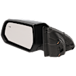 Driver Side Mirror, Power Adjust, Heated, Manual Folding, Paintable, No Signal Light, With Memory, No Puddle Light, No Auto-Dim, With Blind Spot Detection in Glass
