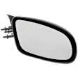 1995-1996 Chevrolet Caprice - Passenger Side Mirror, Manual Adjust, Manual Folding, Non-Heated, Paintable, No Signal Light, No Memory, No Puddle Light, No Auto-Dimming, No Blind Spot Feature