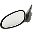Driver Side Mirror, Power, Manual Folding, Non-Heated, Paintable, No Signal Light, No Memory, No Puddle Light, No Auto-Dimming, No Blind Spot Feature