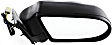 Passenger Side Mirror, Power, Manual Folding, Heated, Textured Black, No Signal Light, No Memory, No Puddle Light, No Auto-Dimming, No Blind Spot Feature, 2nd Design