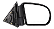 Passenger Side Mirror, Manual Adjust, Manual Folding, Non-Heated, Textured Black, No Signal Light, No Memory, No Puddle Light, No Auto-Dimming, No Blind Spot Feature