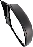 Passenger Side Mirror, Manual Adjust, Manual Folding, Non-Heated, Textured Black, No Signal Light, No Memory, No Puddle Light, No Auto-Dimming, No Blind Spot Feature