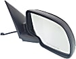 Passenger Side Mirror, Power Adjust, Manual Folding, Non-Heated, Paintable, No Signal Light, No Memory, No Puddle Light, No Auto-Dimming, No Blind Spot Feature