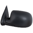 2005 Chevrolet Silverado 1500 Base - Driver Side Mirror, Manual Adjust, Non-Heated, Textured Black, Manual Folding, No Signal Light, No Blind Spot Feature, No Memory, No Puddle Light, No Auto-Dimming, Extended Cab Pickup