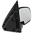 2004 Chevrolet Silverado 1500 Base - Passenger Side Mirror, Manual Adjust, Non-Heated, Textured Black, Manual Folding, No Signal Light, No Blind Spot Feature, No Memory, No Puddle Light, No Auto-Dimming