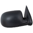 2004 Chevrolet Silverado 1500 Base - Passenger Side Mirror, Manual Adjust, Non-Heated, Textured Black, Manual Folding, No Signal Light, No Blind Spot Feature, No Memory, No Puddle Light, No Auto-Dimming