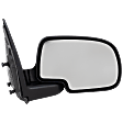 2004 Chevrolet Silverado 1500 Base - Passenger Side Mirror, Manual Adjust, Non-Heated, Textured Black, Manual Folding, No Signal Light, No Blind Spot Feature, No Memory, No Puddle Light, No Auto-Dimming