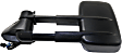 2003-2006 Chevrolet Silverado 1500 - Driver Side Towing Mirror, Power Adjust, Heated, Manual Folding, Textured Black, No Signal Light, Without Memory Recall, No Puddle Light, No Auto-Dimming, With Blind Spot Glass