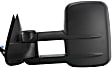 2003-2006 Chevrolet Silverado 1500 - Driver Side Towing Mirror, Power Adjust, Heated, Manual Folding, Textured Black, No Signal Light, Without Memory Recall, No Puddle Light, No Auto-Dimming, With Blind Spot Glass