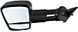 Driver Side Mirror, Power, Heated, Textured Black, Manual Folding