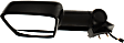 Driver Side Mirror, Power, Heated, Textured Black, Manual Folding
