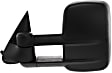 Driver Side Mirror, Power, Heated, Textured Black, Manual Folding