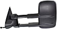 Driver Side Mirror, Power, Heated, Textured Black, Manual Folding