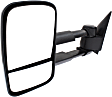 Driver Side Mirror, Power, Heated, Textured Black, Manual Folding
