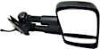 Passenger Side Mirror, Power, Heated, Textured Black, Manual Folding