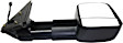 Passenger Side Mirror, Power, Heated, Textured Black, Manual Folding