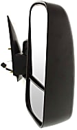 Passenger Side Mirror, Power, Heated, Textured Black, Manual Folding