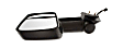 Passenger Side Mirror, Power, Heated, Textured Black, Manual Folding